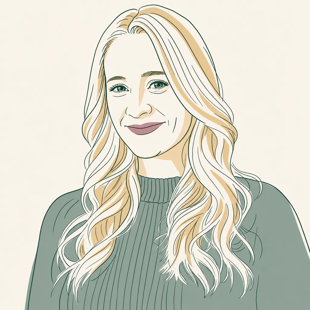 Line drawing of Caroline Cowley